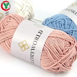 Wholesale High Quality Soft Combed Cotton Hand Woven Yarn Crochet Baby Sweater Coaster Multi Color DIY Cotton Roving 2mm