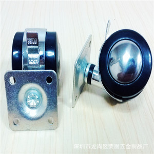 Roulettes pivotantes Jin Aoding 1,5 pouce en alliage de zinc avec frein pour meubles, roues de 40 mm de diamètre, plaque de montage de 38 mm - Product Image 3