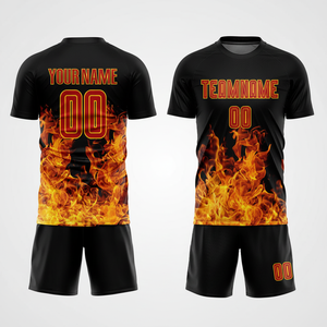 Nuevo uniforme de fútbol de equipo personalizado de Material de malla de poliéster uniforme de fútbol de alta calidad hecho a medida con pantalones cortos de Jersey de béisbol - Product Image 1