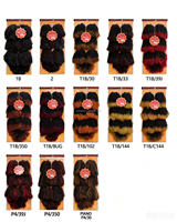 Lot de tissage de cheveux afro Marley Kinky en fibre protéinée, 16 pouces, 220g, couleur teinte, ondulation naturelle, 7x durable, doux, avec closure