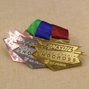 Médaille de championnat de cross-country AMSOIL City 3D Design personnalisé or brillant <span class=keywords><strong>argent</strong></span> bronze - Product Image 6