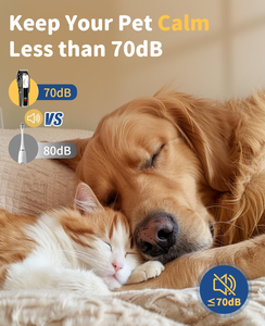 Factory Wholesale New Metal Electric Hair <b>Clipper</b> Safety <b>Pet</b> Trimmers Professional Low Noise Hair Shaver <b>Clipper</b> <b>for</b> Dogs Cats - Product Image 3