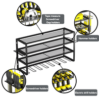 Boîtes de rangement pour outils de suspension à main électriques multifonctions à montage mural robuste pour garage Armoire de rangement utilitaire