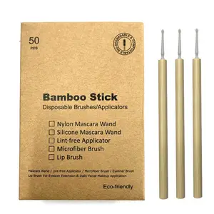 Eco Vriendelijke Bamboe Handvat Wegwerp Microbrush Tandheelkundige Applicator