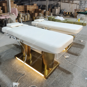 Một Nút Nâng Thông Minh Hệ Thống Sưởi Ấm Vàng Đôi Cột Môi Trường Xung Quanh Ánh Sáng Cơ Sở Mặt Giường Điều Trị Spa Massage Bảng - Product Image 3