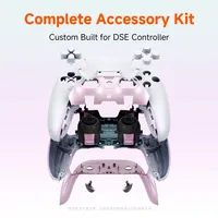 Coque complète CHARM FOCUS avec capot tactile pour boutons, compatible avec la manette PS5 Edge - Série Illusion, avec bouton HOME