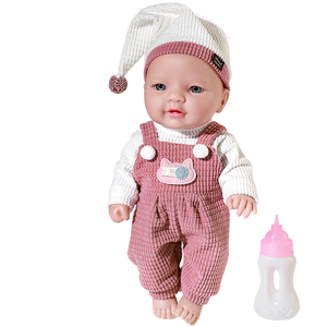MILI Muñeca de juguete para niños hecha a mano de 12 pulgadas Bebé de simulación de vinilo completo con accesorios Nuevo material plástico - Product Image 3