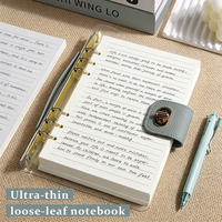 Libreta Personalizada Magnética de PVC A5 con 6 Anillas, Agenda, Diario, Bloc de Notas, Páginas en Blanco, Punteadas y Rayadas de 100 g/m²