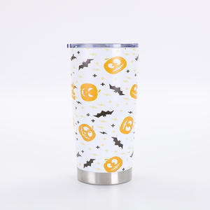 Tasse à bière sous vide de Noël en acier inoxydable de 20oz motif de personnalité imprimé en 3D transfrontalier avec couvercle bouteille d'eau - Product Image 6