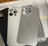 Coque arrière en verre à grande ouverture pour iPhone 16 Series – Remplacement de vitre arrière pour pièces d'iPhone et étuis de téléphone portable