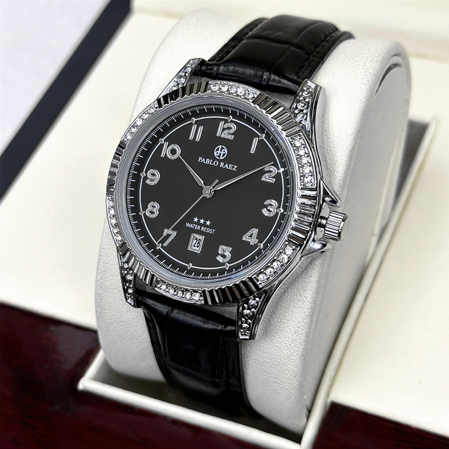Quartz Watch New High-value Brand Men's Watches Cross-border Foreign Trade for Explosive Fashion Rhinestones Light Luxury