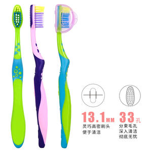 DuPont Brosse à dents pour enfants, poils souples en nylon, pour enfants de 9 à 12 ans, usage domestique, couleurs personnalisables - Product Image 2