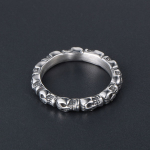 Skull Pattern <b>Titanium</b> Steel <b>Ring</b> Unisex Pinky <b>Ring</b> For <b>Men</b> And Women Gift Jewelry SA737 - Product Image 2
