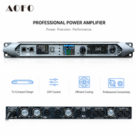 Amplificateur de puissance DSP Dante 4 canaux 2500W, processeur audio DSP professionnel avec module de processeur audio DSP pour système de sonorisation de scène