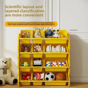 Prateleira de Armazenamento para Brinquedos Infantis IFX Little <span class=keywords><strong>Cute</strong></span> Duck, Organizador para Bebês, Estante para Livros, Armário de Armazenamento Multi-camadas para Quarto Infantil - Product Image 2