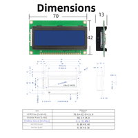 Module d'affichage LCD industriel Huijing SMR 12232 MJ12232A compatible parallèle 5V STN LED rétroéclairé à montage en surface 2,09'' 128x32