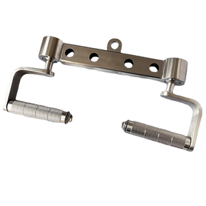 Accesorio de Cuerda para Tríceps <span class=keywords><strong>con</strong></span> Extremos Recubiertos de Goma y Mosquetón de Acero para Poleas de Gimnasio y Sistemas de Poleas Domésticos - Product Image 1