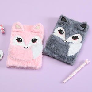 Hiver Peluche Cartoon <span class=keywords><strong>Fille</strong></span> Renard Carnet <span class=keywords><strong>Primaire</strong></span> Étudiant Mignon lapin novos Enfants - Product Image 4