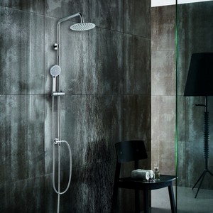 Kamalu L6700 Round <b>Shower</b> Column <b>with</b> Hand <b>Shower</b> <b>Shower</b> <b>Head</b> <b>Hose</b> for Your <b>Shower</b> Room Accessories - Product Image 5