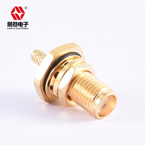 Không thấm nước mạ Vàng Hex = 11 uốn rg316/174 <span class=keywords><strong>RF</strong></span> ứng dụng cho cho <span class=keywords><strong>SMA</strong></span> nữ vách ngăn kết nối 11.7mm Chiều dài chủ đề 50ohm - Product Image 3