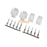 Caja de Conexión Molex MX 63080/63090 para Cable, Receptáculo Hembra de 2-16 Pines, Paso de 6.35mm, PA66, Conector de Cable a Cable con Recubrimiento de Oro y Estaño