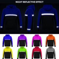 Kaos Polo dan Hoodie Reflektif Hi Vis Khusus, Cepat Kering, Dua Warna, Seragam Kerja Keselamatan untuk Pekerja Konstruksi