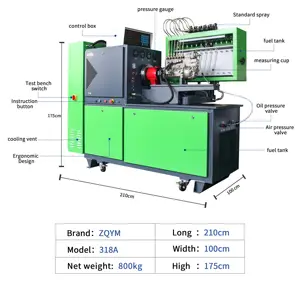 Zqym 318A 12psb cơ khí DIESEL phun nhiên liệu bơm thử nghiệm băng ghế dự bị bơm tiêm hiệu chuẩn máy