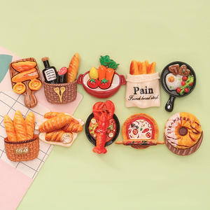 Comida de Juguete de Simulación, Hot Pot, Pan, Langosta, <span class=keywords><strong>Pizza</strong></span>, Pegamento de Crema DIY, Llavero, Pinza para el Cabello, Adornos de Resina - Product Image 1