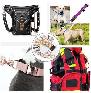 Wholesale Metal Webbing Accessories for Pet Products Colorful <b>Snap</b> <b>Hooks</b> Buckles Slide Rings and Strap Hardware - Product Image 4