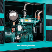 2400kW 2,4MW Geräuscharmes Open-Frame-Dieselaggregat 60Hz mit Automatischer Umschaltung für Rechenzentren und Großflächige Notstromversorgung