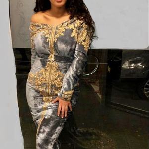 Elegante caftán de sirena con bordado Zardozi pesado hasta el suelo vestido para boda y fiesta diseño elegante 2025 - Product Image 1