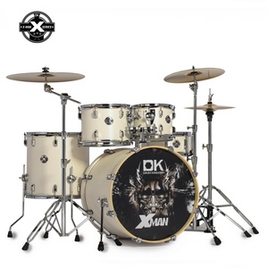 Vente en gros de batterie acoustique <span class=keywords><strong>Xman</strong></span> 22, kit de jazz 5 pièces, 22x18, batterie complète portable pour la pratique, 10 couleurs - Product Image 1