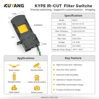 Commutateur de filtre 8*8mm très vendu, adapté aux modules de caméra de sécurité