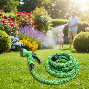 Tubo da <span class=keywords><strong>Giardino</strong></span> Estensibile 50FT con Avvolgitubo, Tubo Magico <span class=keywords><strong>per</strong></span> <span class=keywords><strong>Irrigazione</strong></span> Fiori e <span class=keywords><strong>Giardino</strong></span> - Product Image 5