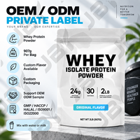Isolat de protéines de lactosérum en poudre pour la récupération musculaire après l'entraînement, boisson post-entraînement 2LB, saveur originale, fournisseur OEM en vrac