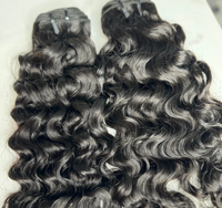 Pengiriman Cepat Rambut Keriting India Mentah 100% Rambut Manusia Asli / Ekstensi Rambut Keriting India Alami Harga Grosir Pabrik