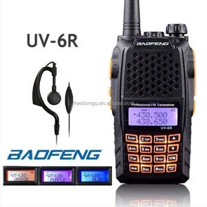 BFUV-6R - Intercomunicador Analógico de Alta Calidad para Radioaficionados VHF/UHF de 5 W, Largo Alcance, Portátil, Negro, Resistente al Agua IPX-1, Batería de 128 1000-1500 mAh - Product Image 1