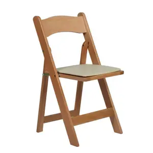 살이 포동 포동하게 찐 윔블던 의자와 저렴한 천연 나무 접는 의자