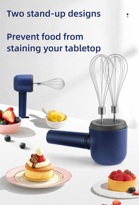 Batidora de mano eléctrica de 3 velocidades con batería/alimentación USB y botón expulsor para mezclar harina, masa, pasteles y huevos - Product Image 6