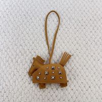 Pendentif d'accessoire de mode en cuir véritable, motif Cheval Volant et Cheval à Bascule Warhorse, de Chine