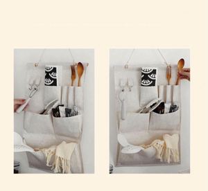 Collapsible Fabric Storage Organizer <b>Bin</b> Multi-Pocket Hanging <b>Caddy</b> for Kitchen Bathroom Office Wholesale - Product Image 4