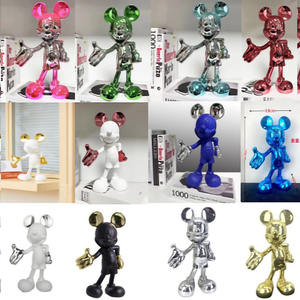 Caliente Internet Popular <span class=keywords><strong>Mickey</strong></span> Mouse resina ecológica hogar figurita juego de moda hecho a mano dibujos animados pantalla creativa fuente fábrica - Product Image 2