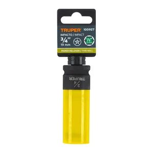 6 pezzi lungo impatto presa Set 3/4 'quadrato in plastica di protezione 6 punti 1/2' Drive cromato per manutenzione riparazione personalizzabile OEM - Product Image 4