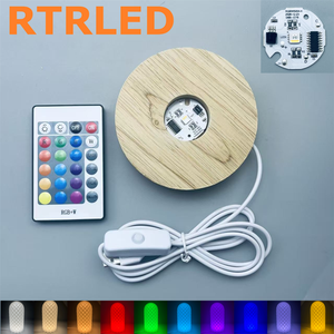 Base in Legno Intagliata a Mano per Esposizione, Supporto Cilindrico per Luce Notturna LED, Decorazione per Cameretta Bambini - Product Image 5