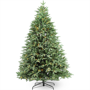 Alberi di Natale Bianchi in PET di Alta Qualità, <span class=keywords><strong>Tipo</strong></span> <span class=keywords><strong>Pino</strong></span> Fiorito con Effetto Neve, per Decorazioni Domestiche - Product Image 3