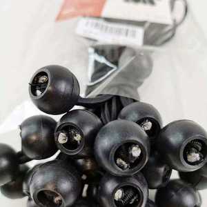 Cuerdas Elásticas de Goma Impermeables de 6 mm, Color Negro, para Ropa, Zapatos y Lonas - Venta al por Mayor de Fábrica - Product Image 1