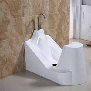 Lavabo de Pedestal Acrílico Transfronterizo de Forma Irregular, Gran Capacidad, Fácil Limpieza, Para Baño, Inodoro, Lavado de Manos y Pies - Product Image 4