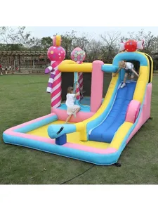 Candy Slide trampolino gonfiabile che rimbalza casa Combo con piscina