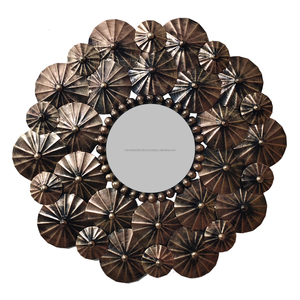 Miroir mural décoratif à fleurs, style européen - Product Image 1