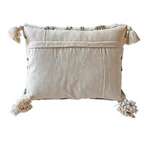 Housse de coussin décorative en coton gaufré à motif micro-diamant avec fermeture éclair pour la maison et l'hôtel, qualité supérieure - Product Image 1